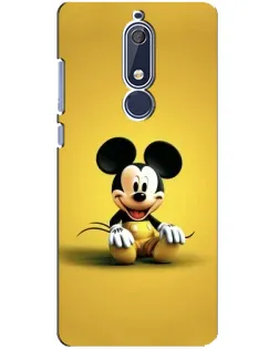Чохол для Nokia 5.1 (2018) з картинкою «Міккі на жовтому»