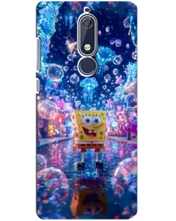 Чехол для Nokia 5.1 (2018) с картинкой «Неоновый океан»