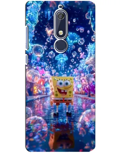 Чехол для Nokia 5.1 (2018) с картинкой «Неоновый океан»