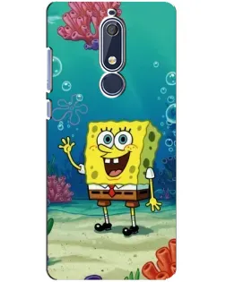 Чехол для Nokia 5.1 (2018) с картинкой «Подводный привет»