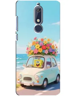 Чехол для Nokia 5.1 (2018) с картинкой «Автомобильное путешествие»
