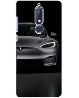 Чехол для Nokia 5.1 (2018) с картинкой «Tesla Model S Look» Чехол для Nokia 5.1 (2018) с картинкой «Tesla Model S Look»