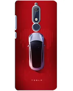 Чехол для Nokia 5.1 (2018) с картинкой «Tesla Top View» Чехол для Nokia 5.1 (2018) с картинкой «Tesla Top View»