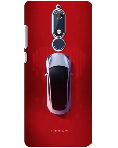 Чехол для Nokia 5.1 (2018) с картинкой «Tesla Top View»