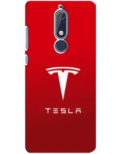 Чехол для Nokia 5.1 (2018) с картинкой «Tesla Red Classic» Чехол для Nokia 5.1 (2018) с картинкой «Tesla Red Classic»