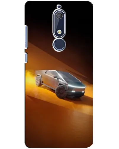 Чехол для Nokia 5.1 (2018) с картинкой «Cybertruck в пустыне»