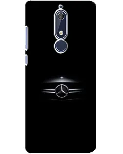 Чехол для Nokia 5.1 (2018) с картинкой «Mercedes — абстрактные линии» Чехол для Nokia 5.1 (2018) с картинкой «Mercedes — абстрактные линии»
