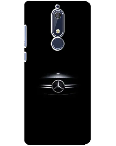 Чехол для Nokia 5.1 (2018) с картинкой «Mercedes — абстрактные линии»