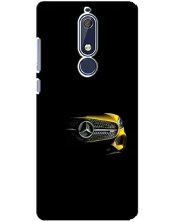 Чехол для Nokia 5.1 (2018) с картинкой «Mercedes — ретро стиль»