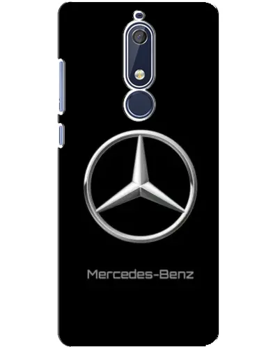 Чехол для Nokia 5.1 (2018) с картинкой «Mercedes Silver Logo»