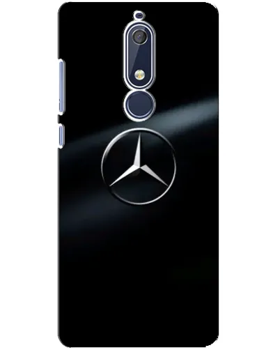 Чехол для Nokia 5.1 (2018) с картинкой «Mercedes на металле» Чехол для Nokia 5.1 (2018) с картинкой «Mercedes на металле»