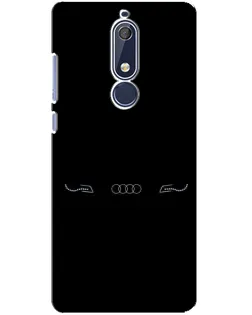 Чехол для Nokia 5.1 (2018) с картинкой «Audi — световой подпись» Чехол для Nokia 5.1 (2018) с картинкой «Audi — световой подпись»