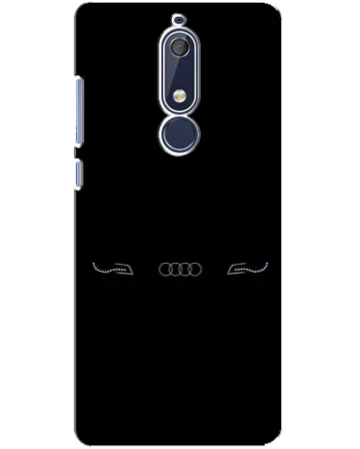 Чехол для Nokia 5.1 (2018) с картинкой «Audi — световой подпись»