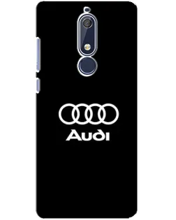 Чехол для Nokia 5.1 (2018) с картинкой «Классическое лого Audi» Чехол для Nokia 5.1 (2018) с картинкой «Классическое лого Audi»
