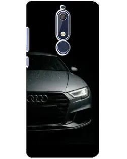 Чехол для Nokia 5.1 (2018) с картинкой «Audi — детализация кузова» Чехол для Nokia 5.1 (2018) с картинкой «Audi — детализация кузова»