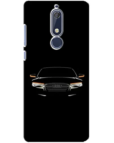 Чехол для Nokia 5.1 (2018) с картинкой «Audi — ночной контур»