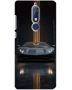 Чехол для Nokia 5.1 (2018) с картинкой «Lamborghini золотые линии» Чехол для Nokia 5.1 (2018) с картинкой «Lamborghini золотые линии»