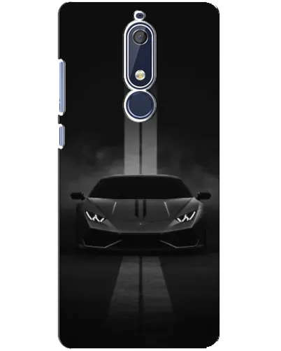 Чехол для Nokia 5.1 (2018) с картинкой «Lamborghini симметрия дорог»