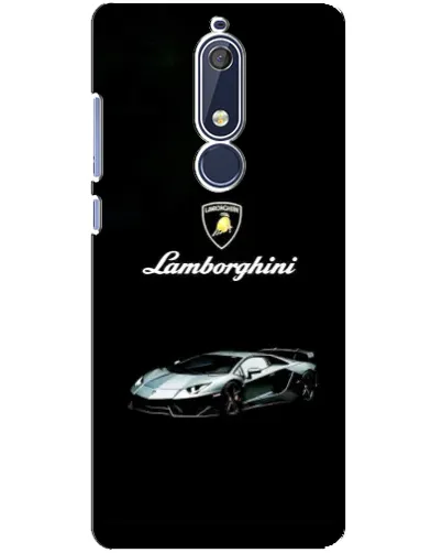 Чехол для Nokia 5.1 (2018) с картинкой «Логотип Lamborghini классика»