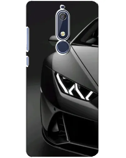 Чехол для Nokia 5.1 (2018) с картинкой «Lamborghini фары детализация»