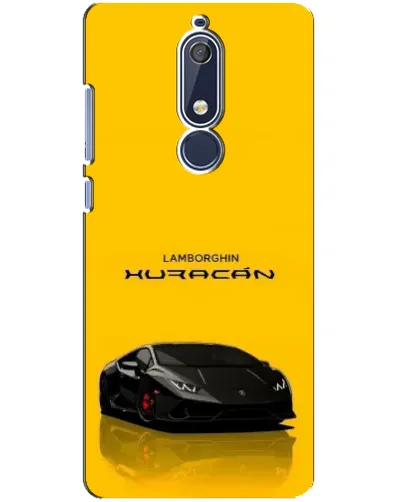 Чехол для Nokia 5.1 (2018) с картинкой «Lamborghini Huracan черный»