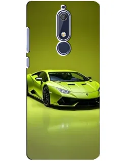 Чехол для Nokia 5.1 (2018) с картинкой «Салатовый Lamborghini Huracan» Чехол для Nokia 5.1 (2018) с картинкой «Салатовый Lamborghini Huracan»