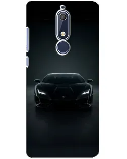 Чехол для Nokia 5.1 (2018) с картинкой «Черный Lamborghini Aventador» Чехол для Nokia 5.1 (2018) с картинкой «Черный Lamborghini Aventador»