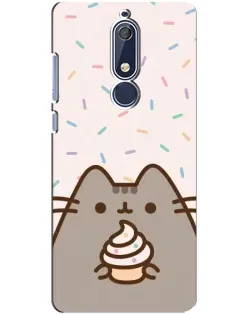 Чехол для Nokia 5.1 (2018) с картинкой «Пушин с кексом» Чехол для Nokia 5.1 (2018) с картинкой «Пушин с кексом»