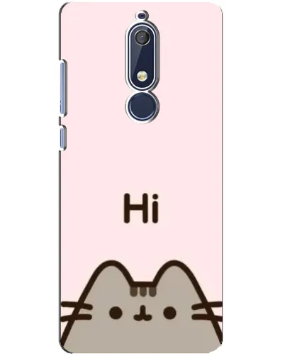 Чохол для Nokia 5.1 (2018) з картинкою «Пушин каже Hi»