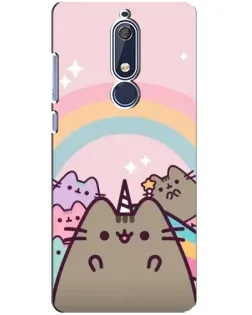 Чехол для Nokia 5.1 (2018) с картинкой «Единорог Pusheen» Чехол для Nokia 5.1 (2018) с картинкой «Единорог Pusheen»