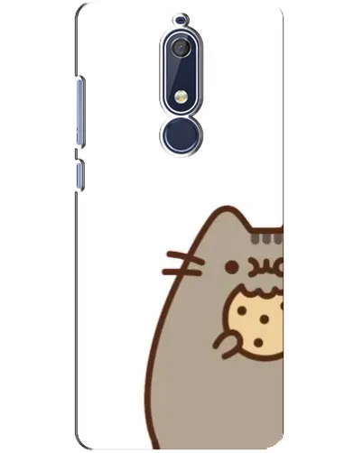 Чохол для Nokia 5.1 (2018) з картинкою «Пушин з печивом»