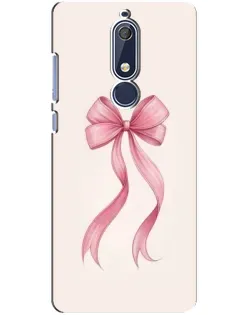 Чехол для Nokia 5.1 (2018) с картинкой «Розовый бант» Чехол для Nokia 5.1 (2018) с картинкой «Розовый бант»