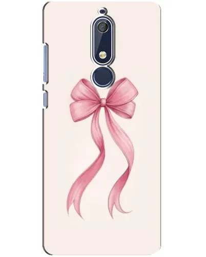 Чехол для Nokia 5.1 (2018) с картинкой «Розовый бант»