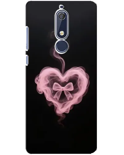 Чехол для Nokia 5.1 (2018) с картинкой «Дымчатое сердце»
