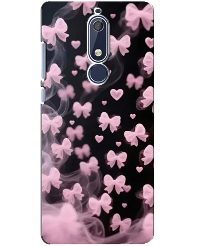 Чехол для Nokia 5.1 (2018) с картинкой «Неоновое кружево»
