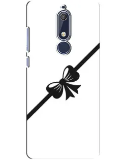 Чехол для Nokia 5.1 (2018) с картинкой «Диагональный бант»