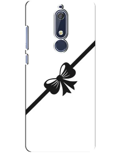 Чехол для Nokia 5.1 (2018) с картинкой «Диагональный бант»