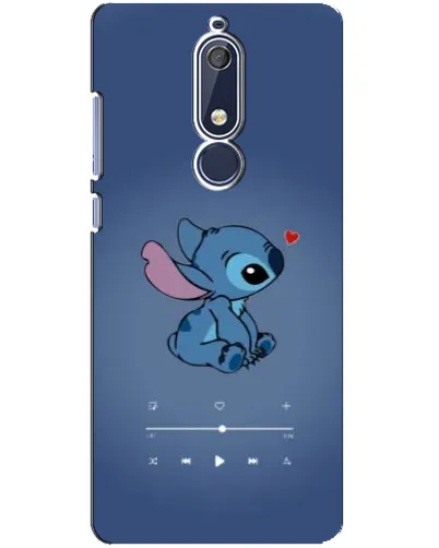 Чехол для Nokia 5.1 (2018) с картинкой «Музыкальный Stitch» Чехол для Nokia 5.1 (2018) с картинкой «Музыкальный Stitch»
