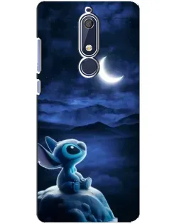 Чехол для Nokia 5.1 (2018) с картинкой «Лунная ночь Стича» Чехол для Nokia 5.1 (2018) с картинкой «Лунная ночь Стича»