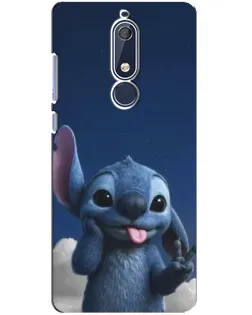 Чехол для Nokia 5.1 (2018) с картинкой «Стич в облаках» Чехол для Nokia 5.1 (2018) с картинкой «Стич в облаках»