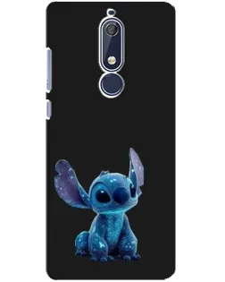 Чехол для Nokia 5.1 (2018) с картинкой «Стич на черном» Чехол для Nokia 5.1 (2018) с картинкой «Стич на черном»