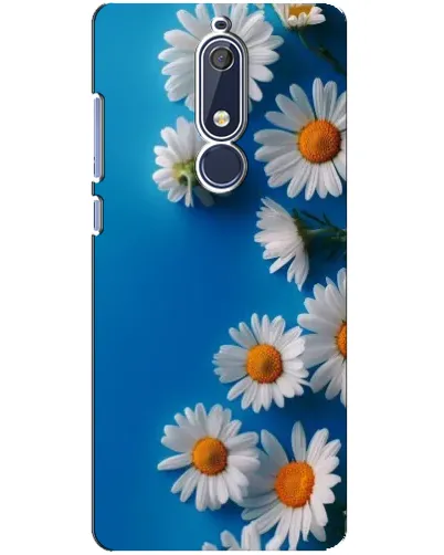 Чехол для Nokia 5.1 (2018) с картинкой «Белоснежные маргаритки»