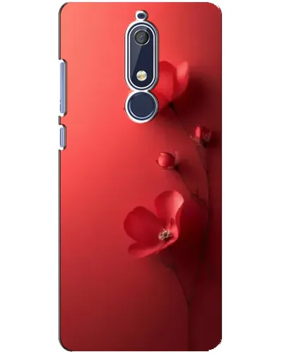 Чехол для Nokia 5.1 (2018) с картинкой «Маковые соцветия»