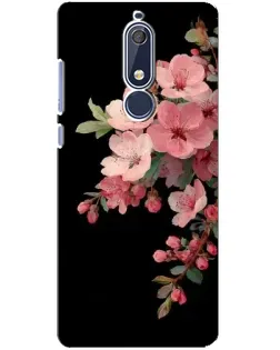 Чехол для Nokia 5.1 (2018) с картинкой «Розовая ветка сакуры» Чехол для Nokia 5.1 (2018) с картинкой «Розовая ветка сакуры»