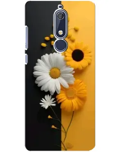 Чехол для Nokia 5.1 (2018) с картинкой «Подсолнух и ромашка» Чехол для Nokia 5.1 (2018) с картинкой «Подсолнух и ромашка»
