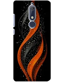 Чехол для Nokia 5.1 (2018) с картинкой «Огненная звездная волна» Чехол для Nokia 5.1 (2018) с картинкой «Огненная звездная волна»