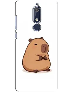 Чехол для Nokia 5.1 (2018) с картинкой «Толстенькая капибара»