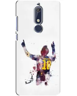 Чехол для Nokia 5.1 (2018) с картинкой «Акварельный Месси Барселона» Чехол для Nokia 5.1 (2018) с картинкой «Акварельный Месси Барселона»