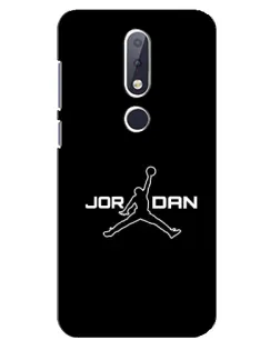 Чехол для Nokia 6.1 Plus с картинкой «Nike Pink Swirl»