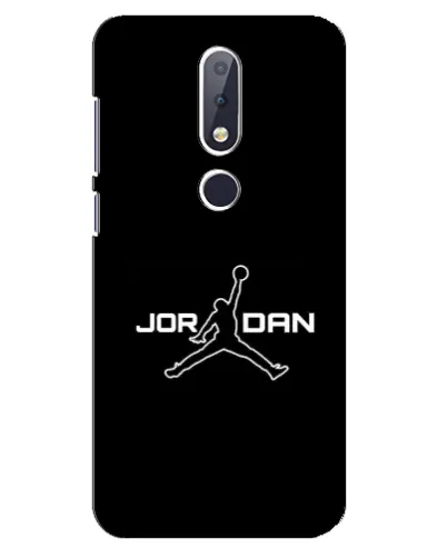 Чехол для Nokia 6.1 Plus с картинкой «Nike Pink Swirl»